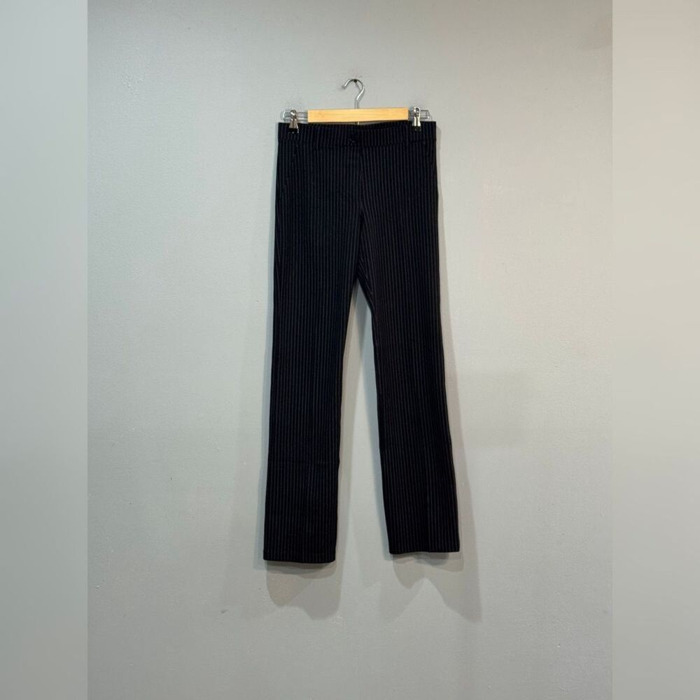 Black Betabrand Pinstripe Stretch Pants Size S EUC